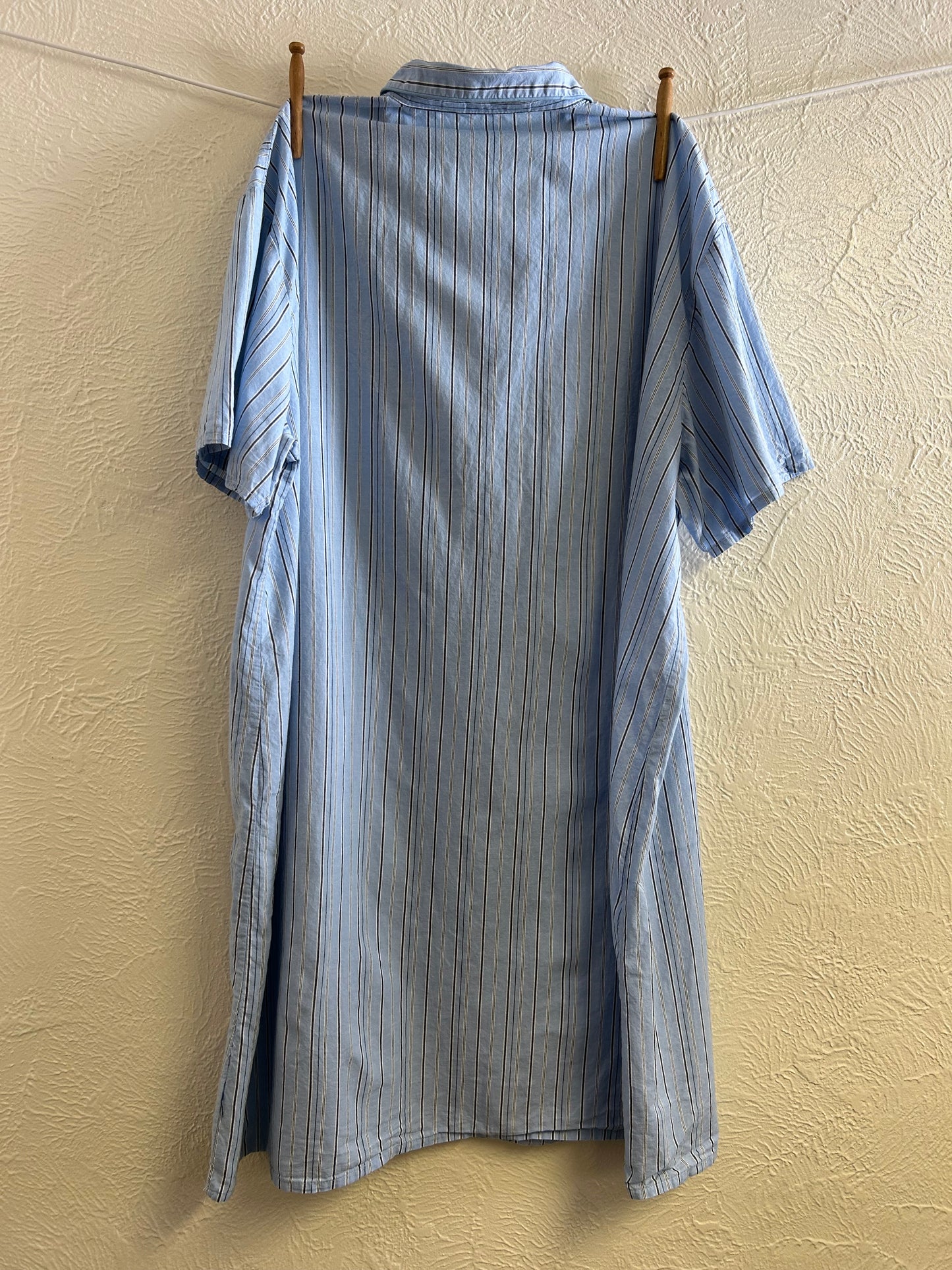 Long Line Half Button Down