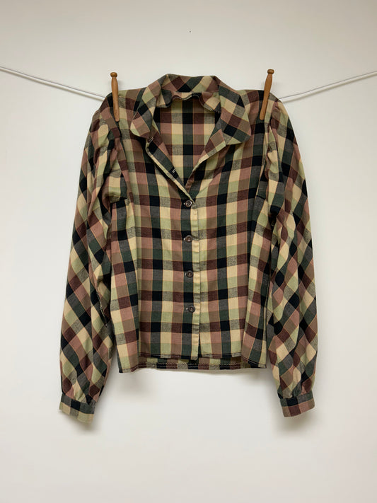 Puff Sleeve Flannel