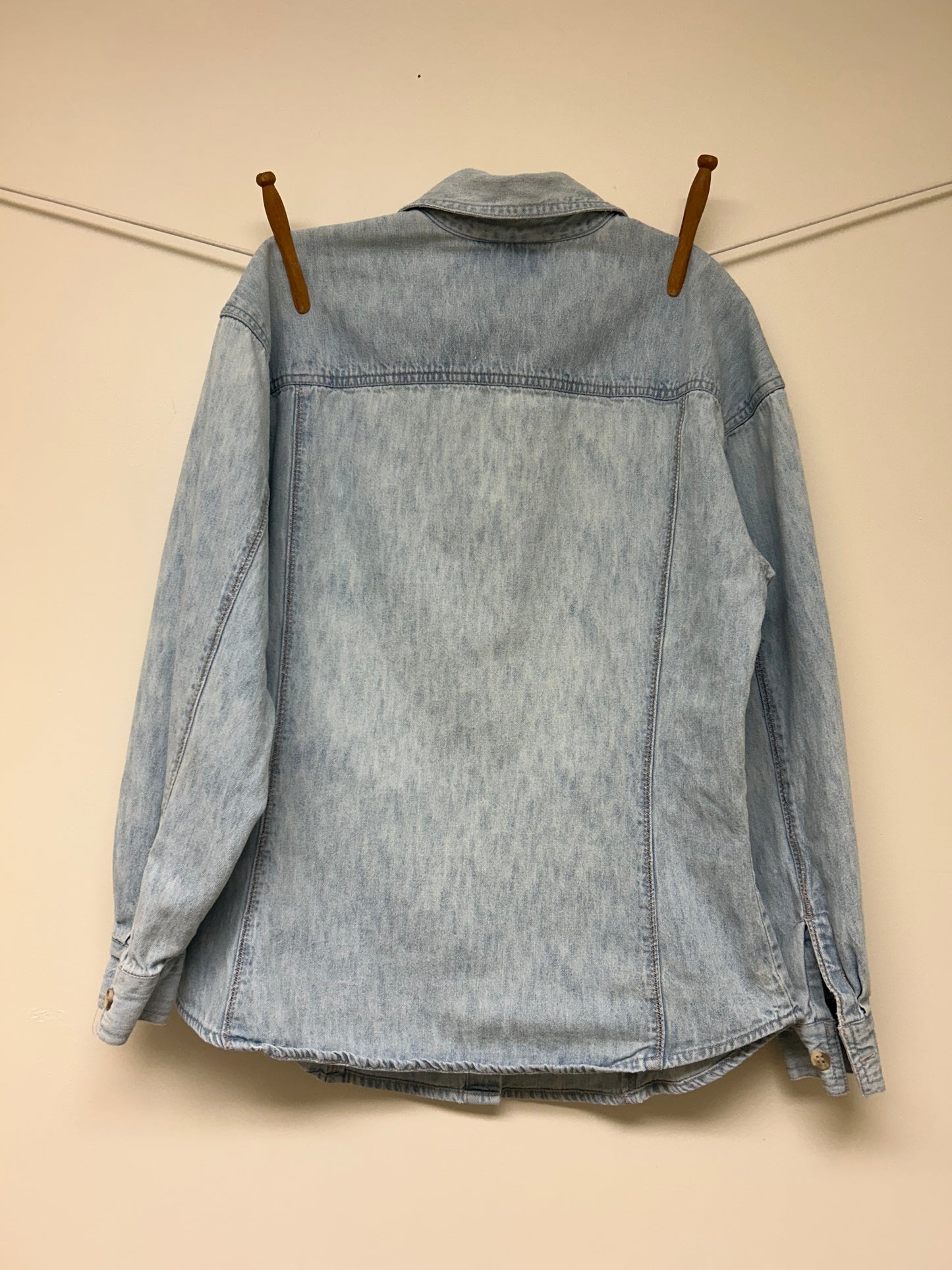 Seamed Denim Shirt