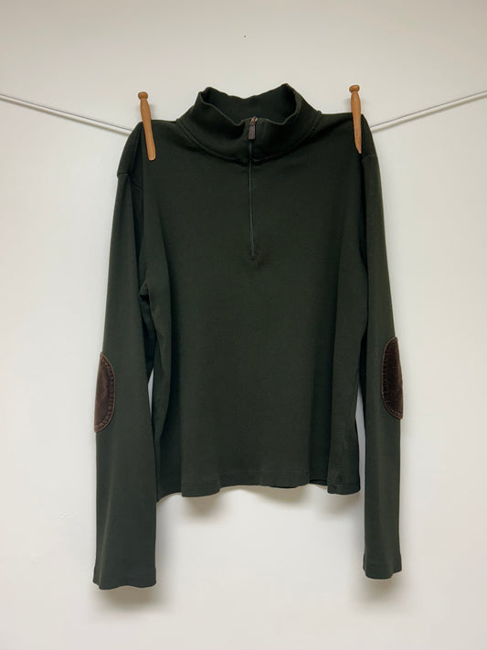 Elbow Patch Half Zip