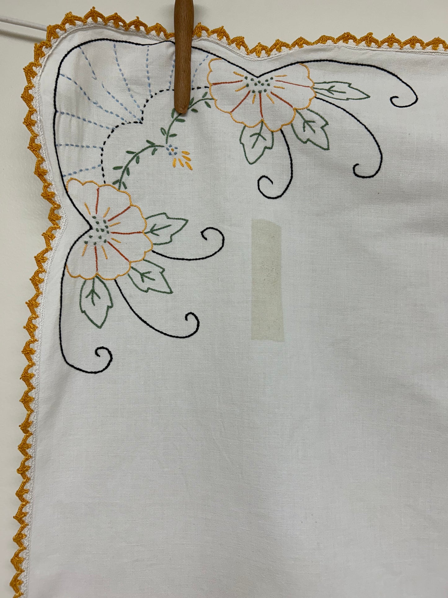 Embroidered Card Tablecloth
