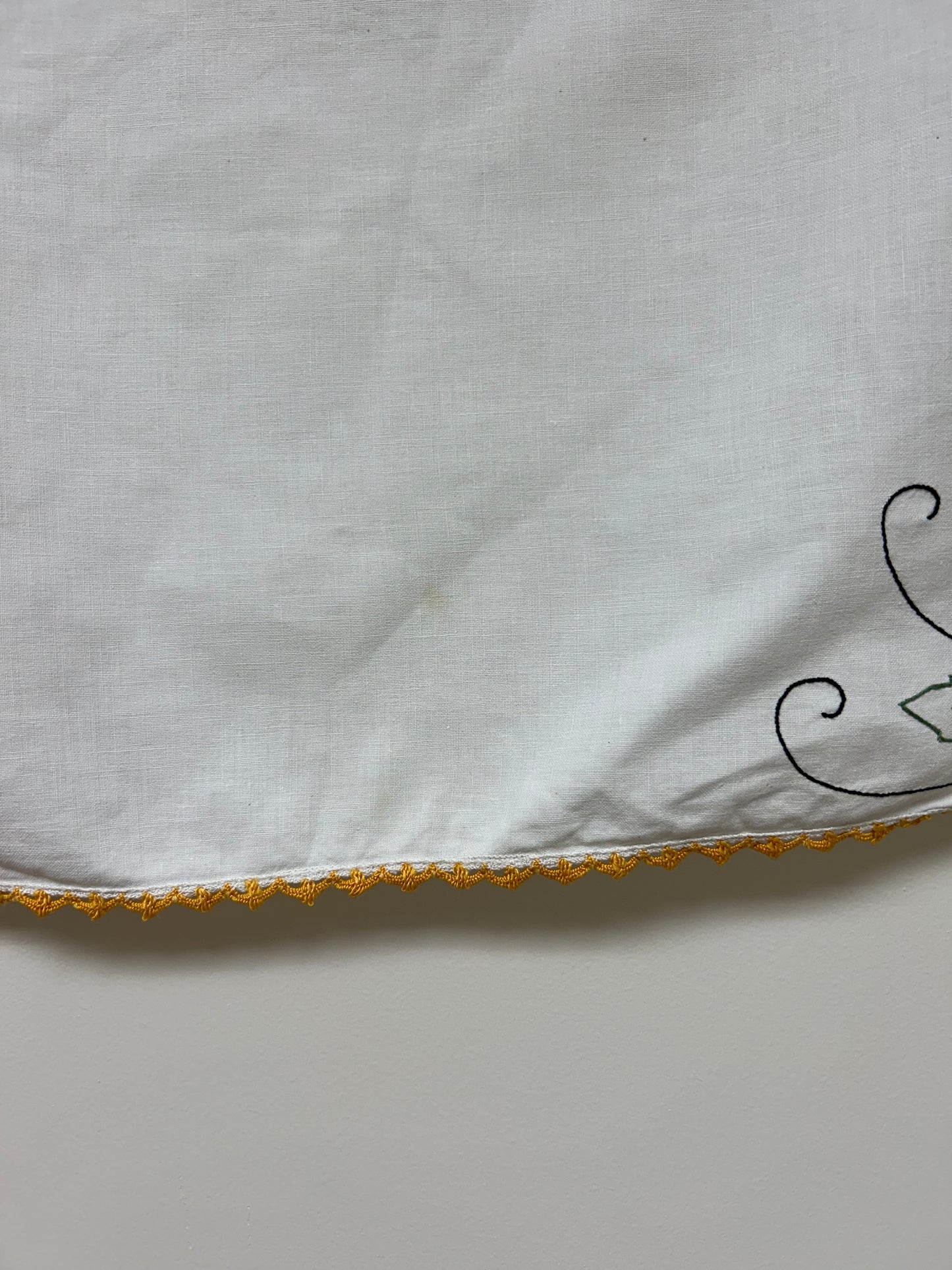 Embroidered Card Tablecloth