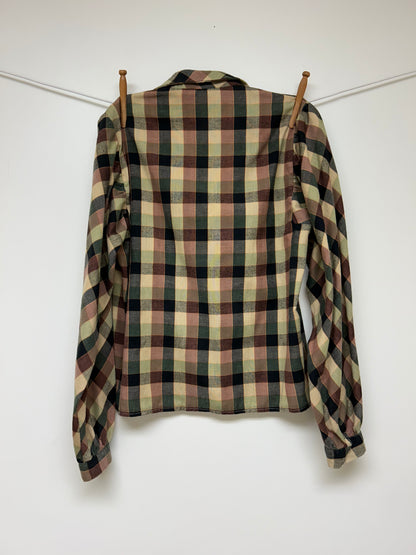 Puff Sleeve Flannel