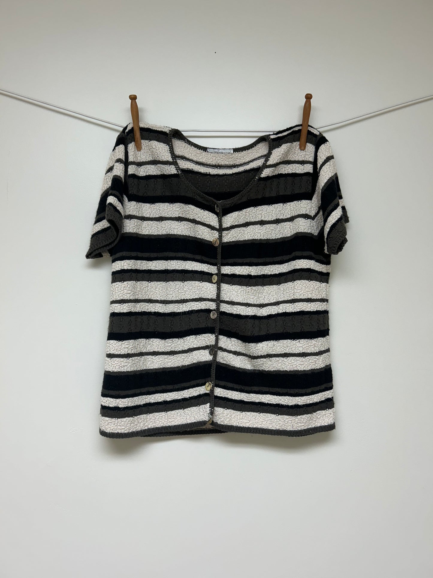 Striped Cardi Top