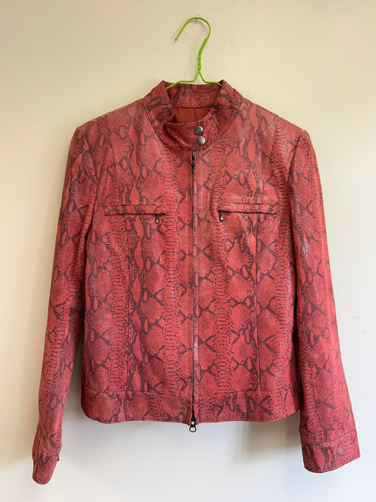 Snake Skin Moto Jacket