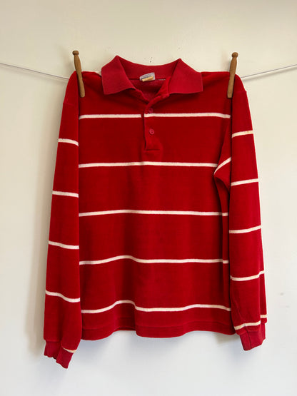 Striped Velvet Polo