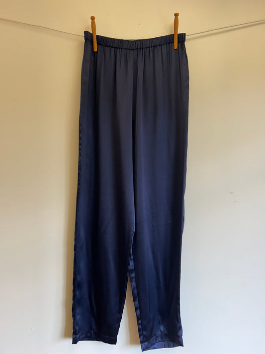 Silk Straight Leg Pants