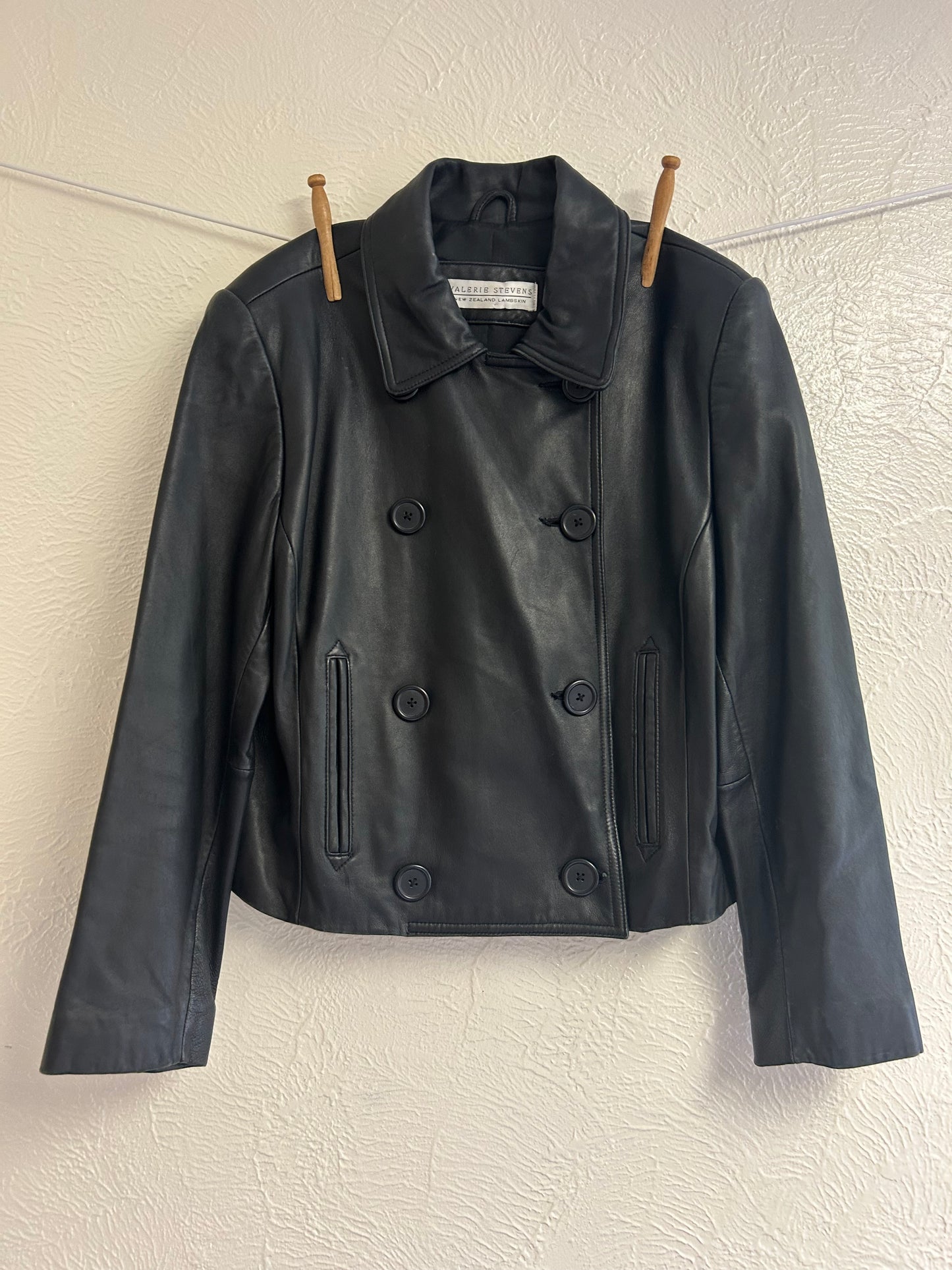 Cropped Leather Jacket