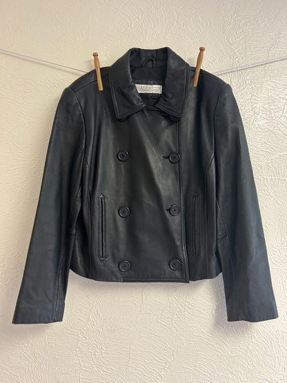 Cropped Leather Jacket