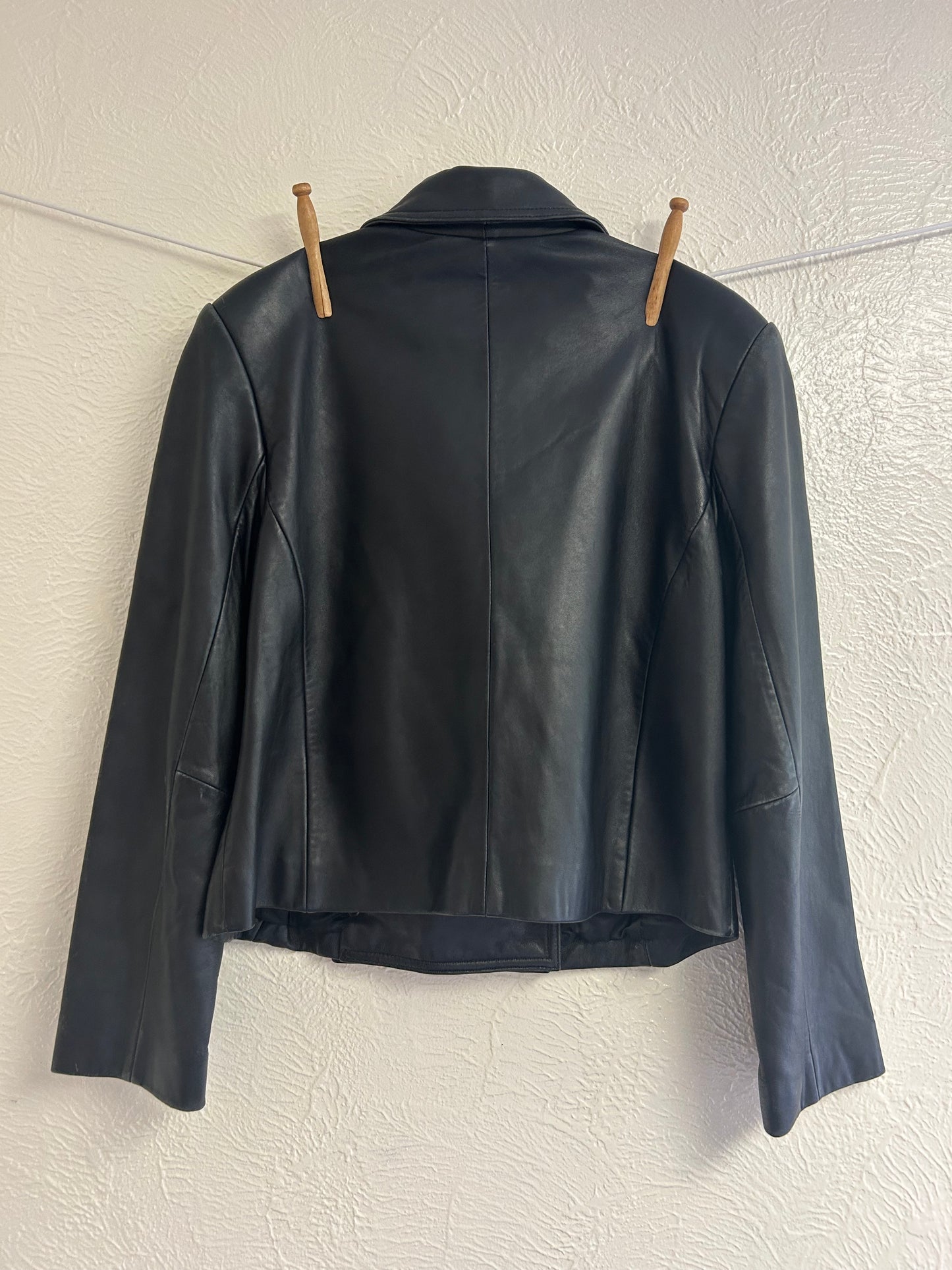 Cropped Leather Jacket