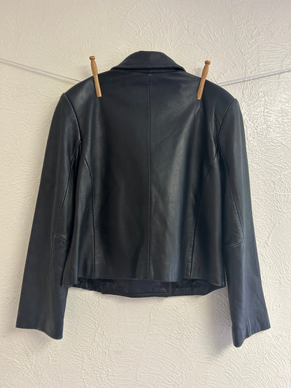 Cropped Leather Jacket